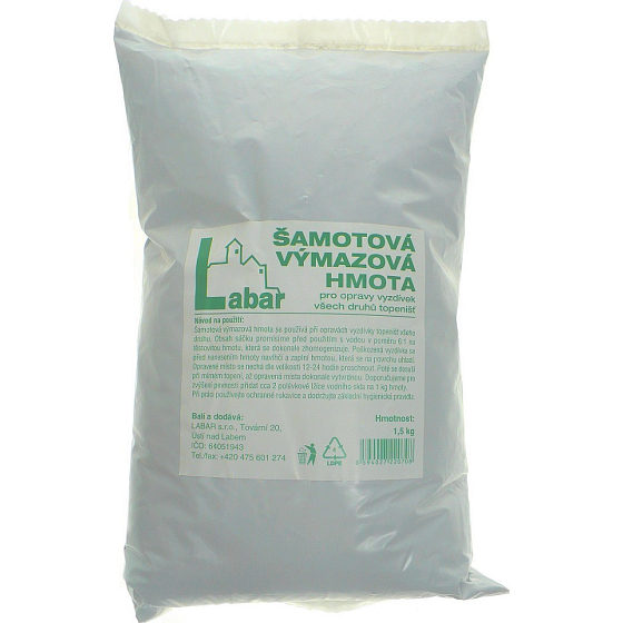 Labar Šamotová výmazová hmota žiaruvzdorná 1,5 kg