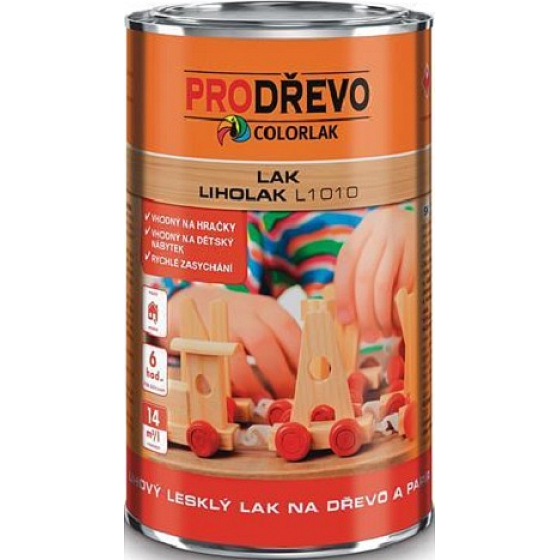 Colorlak Liholak L1010 liehový lesklý bezfarebný lak na drevo a papier 0,75 l