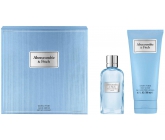Abercrombie & Fitch First Instinct Blue Woman toaletná voda pre ženy 50 ml + telové mlieko 200 ml, darčeková sada
