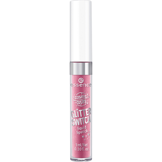 Essence Cosmic Cuties Glitter Switch tekutý rúž 01 Glitter Rose 3 ml