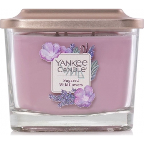 Yankee Candle Sugared Wildflowers - Sladké divoké kvety sójová vonná sviečka Elevation stredné sklo 3 knôty 347 g