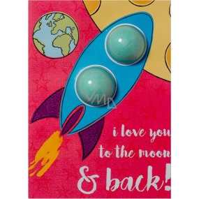 Bomb Cosmetics Láska až na Mesiac - To The Moon & Back Šumivé prianie s balistikom 40 g