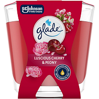 Glade sviečka voňavá Decor Luscious Cherry & Peony, 70 g