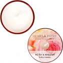 Heart & Home Ruže a maliny Sójová vonná sviečka v mištičke horí až 12 hodín 36 g