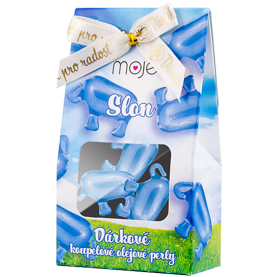 Moje Kúpeľové olejové perly Slon 3 kusy, darčekové balenie