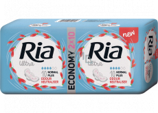 Ria Ultra Normal Plus Odour Neutraliser ultra tenké hygienické vložky s krídelkami 2 x 10 kusov