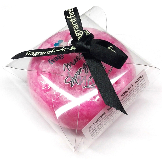 Fragrant Pink Pepper Lotus - Ružový korenie a Lotosový kvet Glycerínové mydlo masážne s hubkou naplnenou vôňou 200 g