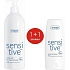Ziaja Sensitive Skin krémový umývací gél na citlivú pleť 400 ml + Sensitive Skin enzymatický peeling na citlivú pleť 60 ml, duopack