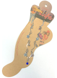 Albi Foot Jewellery Kvety s tmavými kamienkami 1 kus