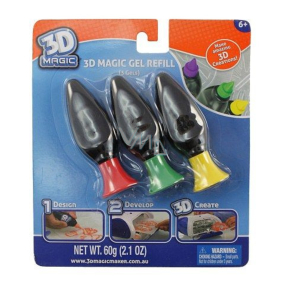 EP Line 3D Magic náhradná kazeta 3 kusy rôznych typov kreatívnej sady na výrobu 3D výrobkov, odporúčaný vek 6+