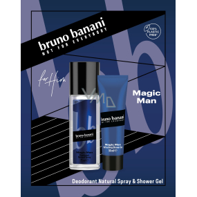 Bruno Banani Magic parfumovaný dezodorant 75 ml + sprchový gél 50 ml, kozmetická sada pre mužov