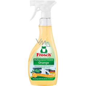 Frosch BIO Orange multifunkčný čistiaci prostriedok na lesklé povrchy s vôňou pomaranča v spreji 500 ml