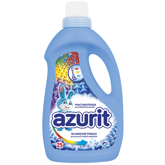 Azurit Univerzálny tekutý prací prostriedok na farebné oblečenie na pranie pri nízkych teplotách 25 dávok 1000 ml
