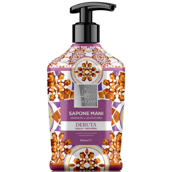 Lady Venezia Deruta Giglio & Orchid - Tekuté mydlo s ľaliou a orchideou 500 ml dávkovač
