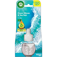 Air Wick Essential Oils Ocean Waves & Sea Salt - Oceán a morská soľ, elektrický osviežovač náhradná náplň 19 ml