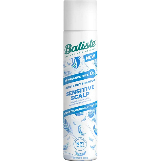 Batiste Sensitive Scalp suchý šampón na vlasy pre citlivú pokožku hlavy 200 ml