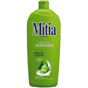 Mitia Olive & Milk tekuté mydlo náhradná náplň 1 l