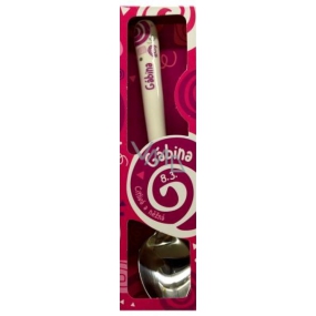 Nekupto Twister Lyžička s menom Gábina ružová 16 cm