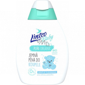 Linteo Baby Bio s nechtíkom lekárskym pena do kúpeľa a kúpeľ 250 ml