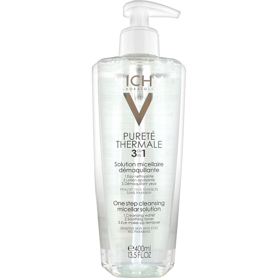 Vichy Pureté Thermale 3v1 Micelárna voda 400 ml