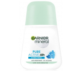 Garnier Mineral Pure Active Antibacterial 48h guličkový antiperspirant dezodorant roll-on pre ženy 50 ml