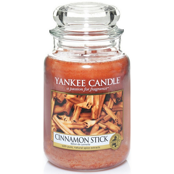 Yankee Candle Cinnamon Stick - Škoricová tyčinka vonná sviečka Classic veľká sklo 623 g