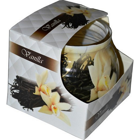 Admit Vanilla dekoratívna aromatická sviečka v skle 80 g