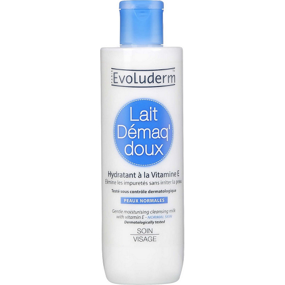 Evoluderm Gentle Remover make-up jemné odličovacie mlieko pre normálnu pokožku 250 ml