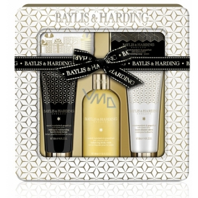 Baylis & Harding Mandarínka a Grapefruit tekuté telové mydlo 300 ml + sprchový krém 130 ml + mydlo 150 g + mlieko na ruky a telo 130 ml + malý biely froté uteráčik, kozmetická sada