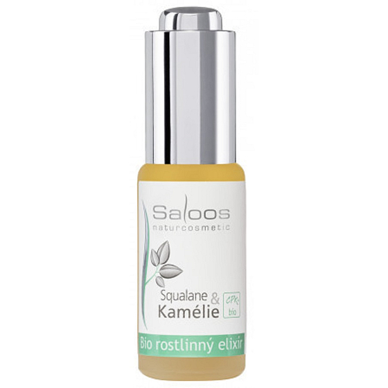 Saloos Bio Squalane & Kamélia rastlinný elixír pre unavenú pleť 20 ml