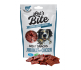 Brit Lets Bite Jahňacie štvorčeky s kuracím doplnkové krmivo pre psov 80g