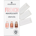 Essence French Manicure Stencils šablóny na nechty 01 Walk The Line 60 kusov