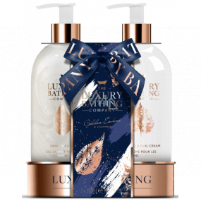 Grace Cole Golden Embers & Cashmere mydlo na ruky 300 ml + krém na ruky a nechty 300 ml, kozmetická sada pre ženy