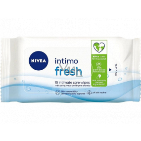 Nivea Intimo Fresh obrúsky na intímnu hygienu 15 kusov
