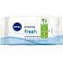 Nivea Intimo Fresh obrúsky na intímnu hygienu 15 kusov