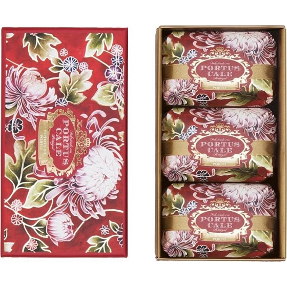 Castelbel Noble Red - Kvetinová záhrada toaletné mydlo 3 x 150 g, kozmetická sada pre ženy