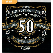 Nekupto karta 50 rokov 150 x 150 mm Limitovaná edícia Happy Birthday