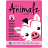 MasqueBar Pretty Animalz Pink Zebra Textilná vyživujúca pleťová maska 21 ml
