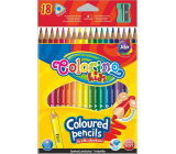 Colorino Pastelky trojhranné 18 farieb + orezávátko