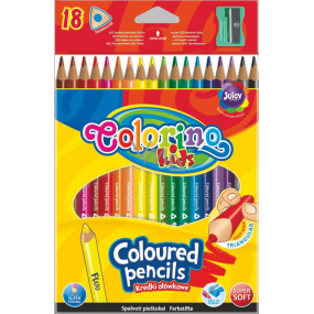 Colorino Pastelky trojhranné 18 farieb + orezávátko