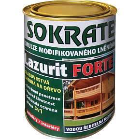 Sokrates Lazurit Forte lazúra na drevo, číra, 2 kg