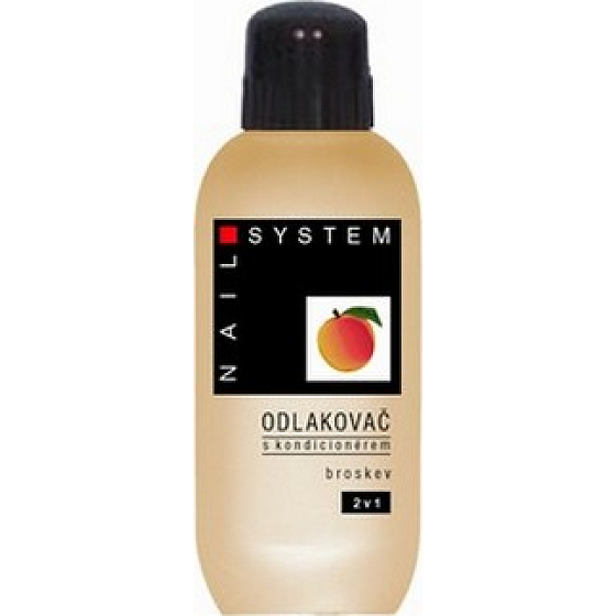 Nail System Broskyňa s kondicionérom odlakovač na nechty 100 ml