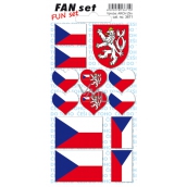 Arch Fan Set Slovenská republika samolepky a tetovačky 8 x 15 cm 1 kus