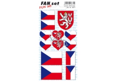 Arch Fan Set Slovenská republika samolepky a tetovačky 8 x 15 cm 1 kus
