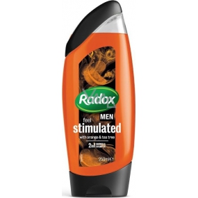 Radox Men Feel Stimulated Orange & Tea Tree 2v1 sprchový gél a šampón pre mužov 250 ml
