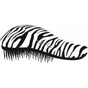 Dtangler Detangling Brush Kefa pre ľahké rozčesanie vlasov 18,5 cm bielo-čierny