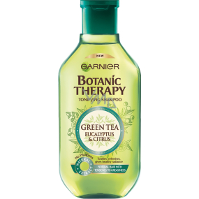 Garnier Botanic Therapy Green Tea, Eucalytus & Citrus šampón pre rýchlo sa mastiace vlasy 250 ml