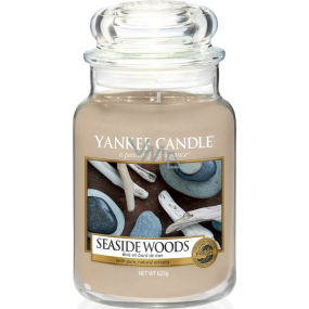 Yankee Candle Seaside Woods - Prímorské dreva vonná sviečka Classic veľká sklo 623 g