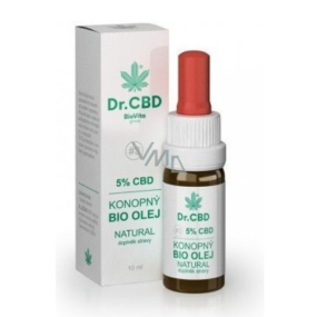 Dr. CBD 5% CBD Bio Konopný olej - Fénixovho kvapky znižuje únavu, stres, svalové napätie, prispieva k energetickej rovnováhe organizmu 10 ml
