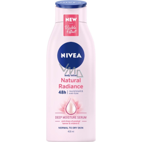 Nivea Natural Radiance telové mlieko pre normálnu až suchú pokožku 400 ml